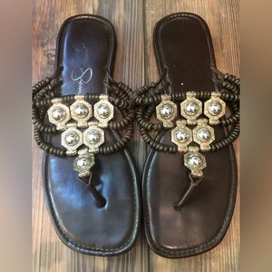 Jessica Simpson beaded thong sandals. Size 6.5